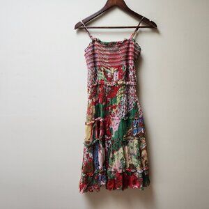 Catherine Malandrino 100% Silk floral dress